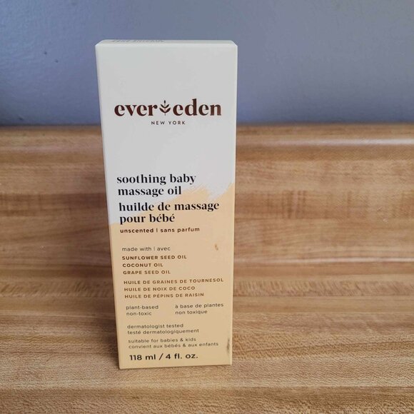 Ever Eden Soothing Baby Massage Oil Brand New - Picture 1 of 2
